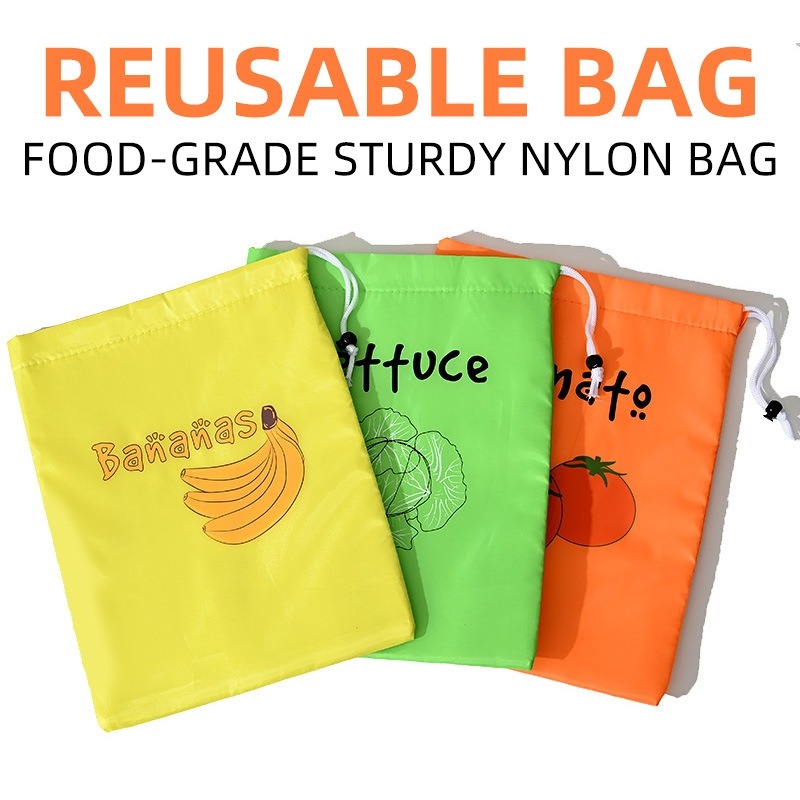 Reusable Produce Bag - Sacchetti per la conservazione di frutta
