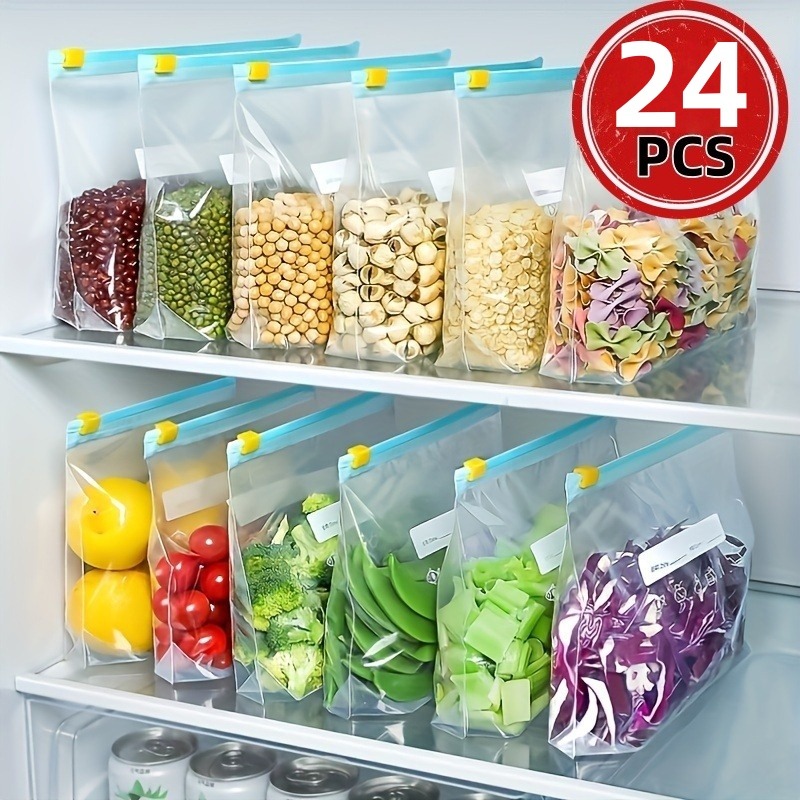 Reusable Produce Bag - 24 Sacchetti Riutilizzabili con Chiusura a